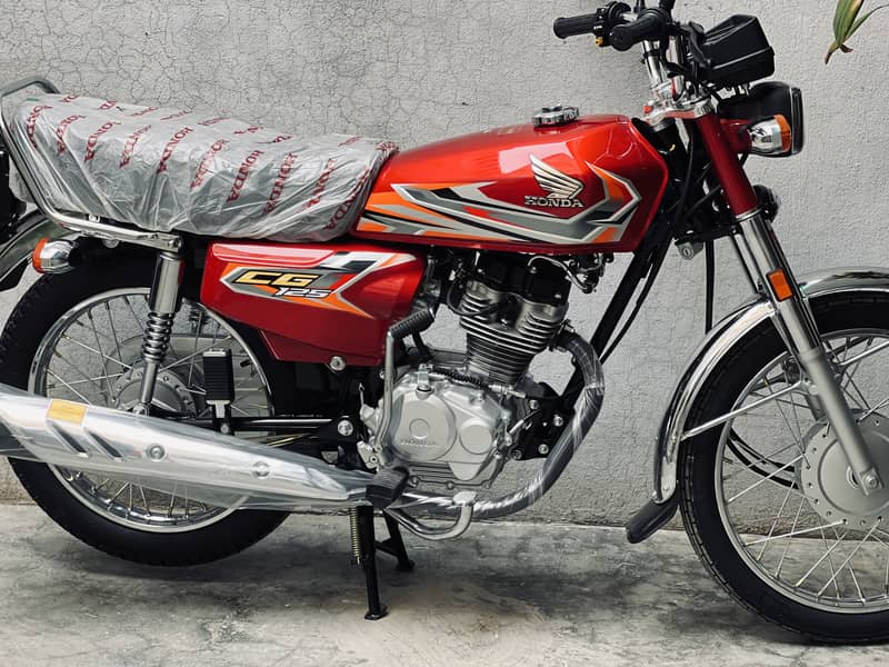 Cg 125 red colour zero meter 1
