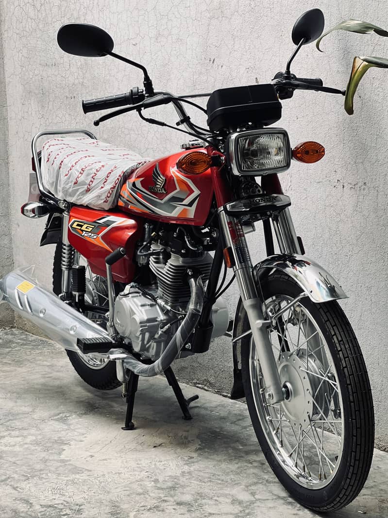 Cg 125 red colour zero meter 2