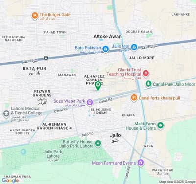 Top Location Ground Level Near Canal Plot For Sale