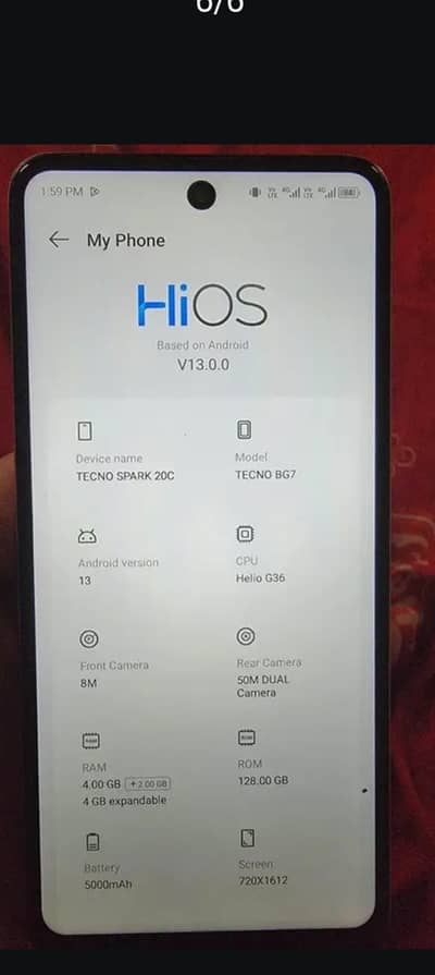 tacno spark 20c 128 gp call no messages