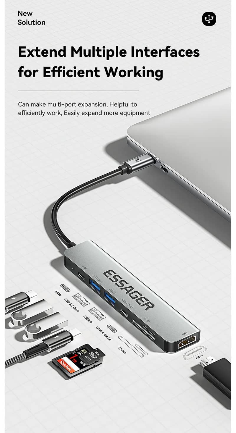 7 in 1 Type C Adapter 2