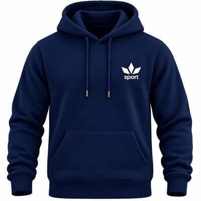 Men's Printed Fleece Hoodie - Winter Collection