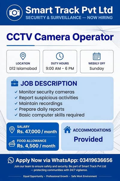 Cctv camera Operator