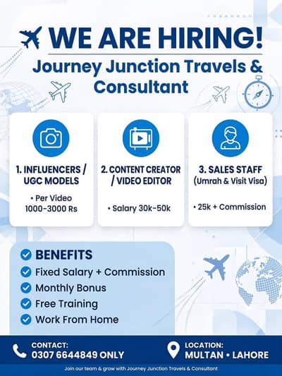WE ARE HIRING - Influencers, Content Creator & Sales Staff