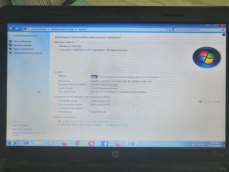 HP laptop 2