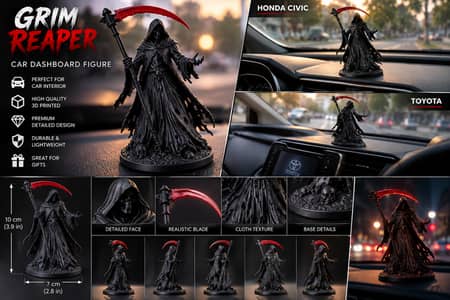 3D Printed Figure – Car & Gaming Desk Decor