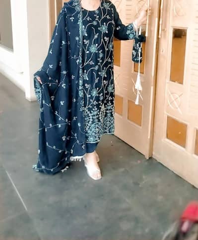 valvet shalwar kameez dupata attach potali