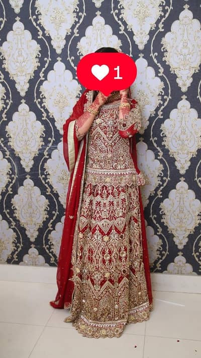 Premium Bridal Lehenga for Barat | Excellent Condition | Stone Work