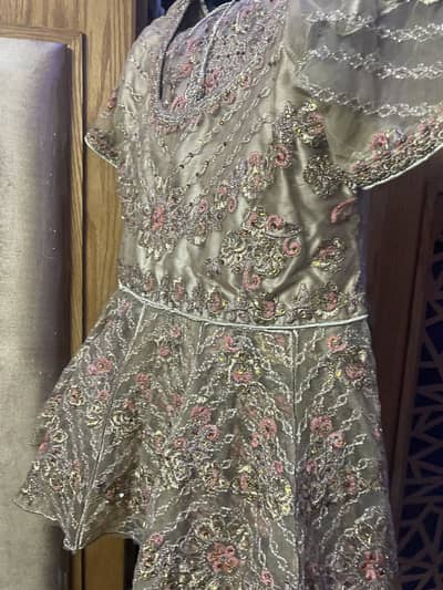 Lehnga shirt for sale in golden colour