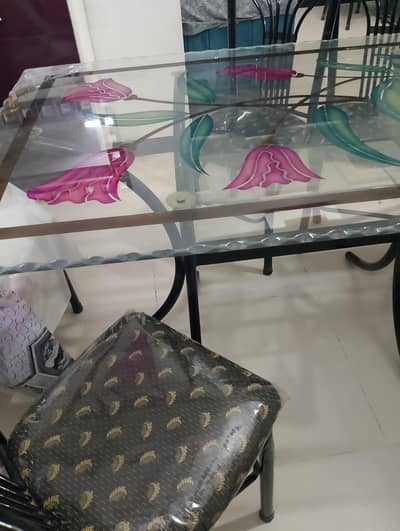 Beautiful Glass Dining Table with Chairs | Modern Furniture Design