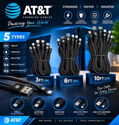 At&t Original American Carrier charging cables