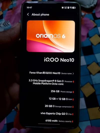 iqoo Neo 10 8gen 3