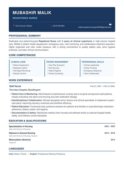 Required Nursing Job