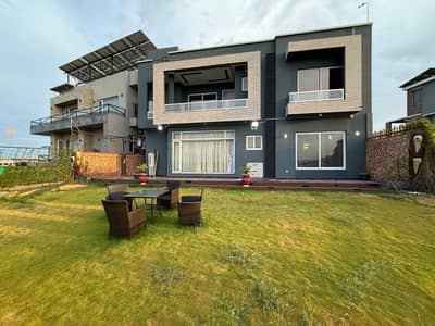 1 Kanal Luxurious Furnished ( 13 Marla + 7 Marla Lawn ) Top Heighted Location With Solar System Installed