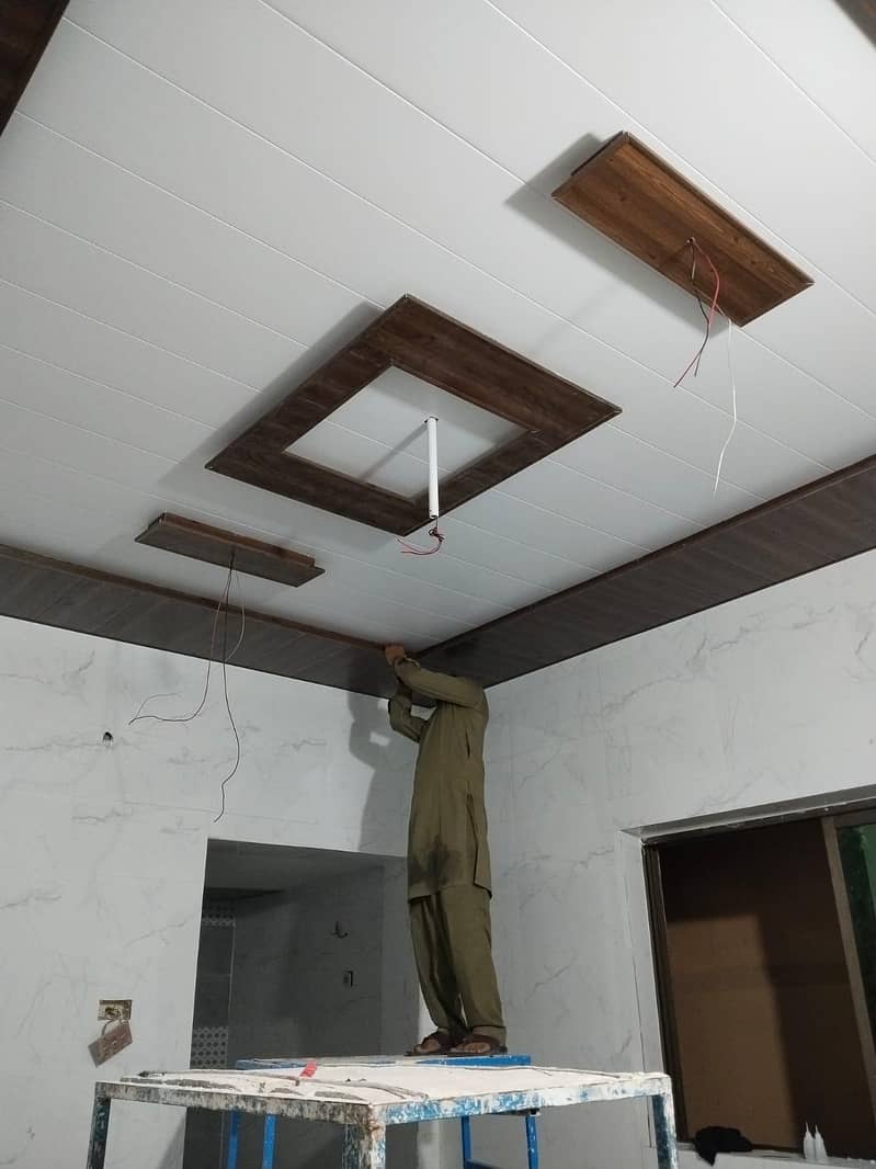 pvc wallpanel and seling work 3