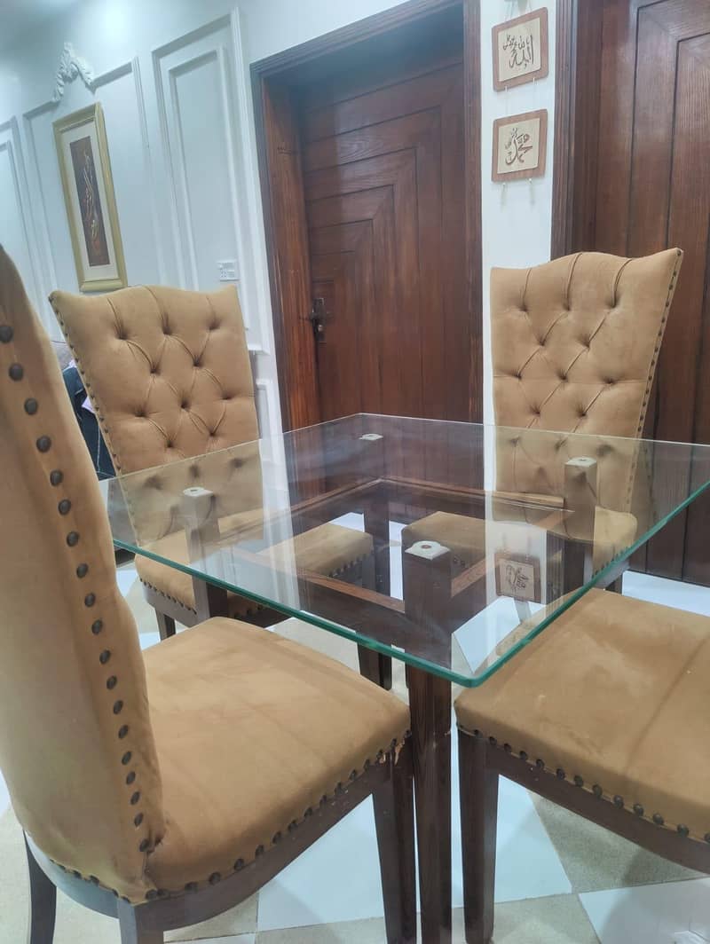 Dining table set 4 chairs 1
