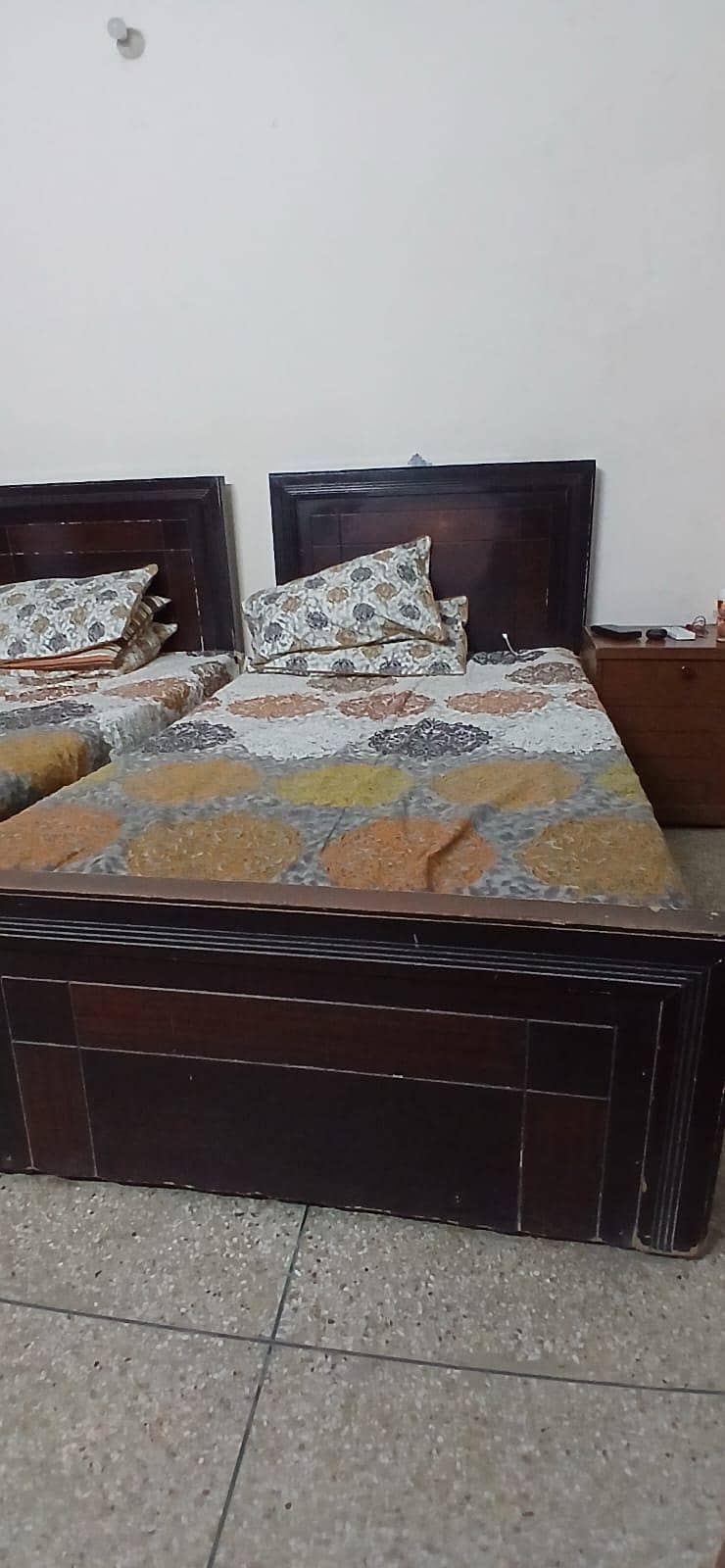 Single Beds With One Side Table 1