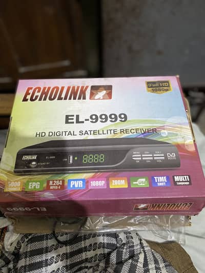 "Echolink EL-9999 HD Digital Satellite Receiver with Box & Remote"