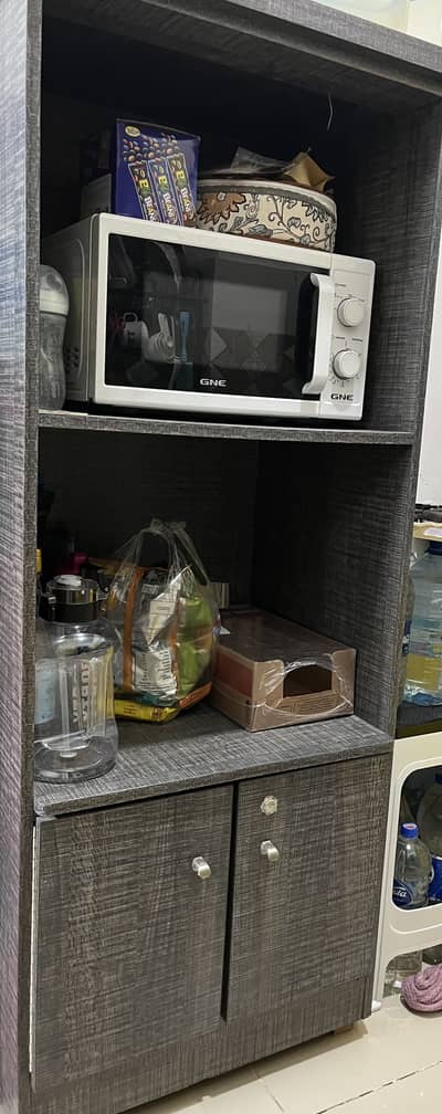 Wooden storage cupboard organizer