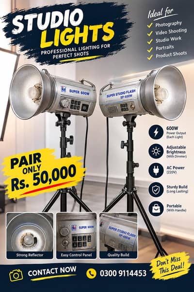 Jin Hui Super Studio Flash 600W