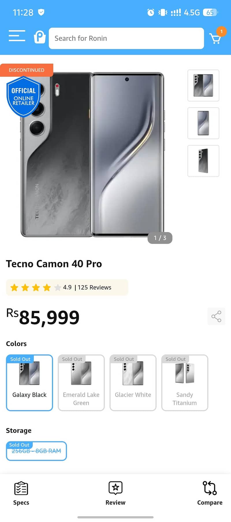 Tecno CAMON 40 Pro 1