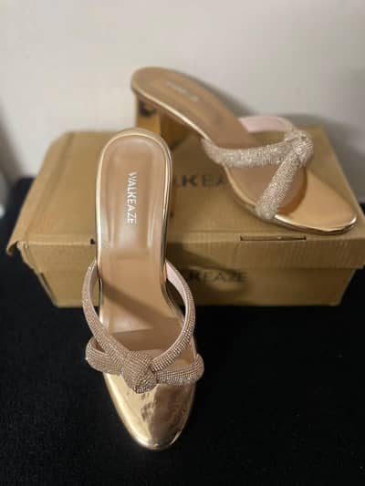 WalkEaze Golden Heels for Sale