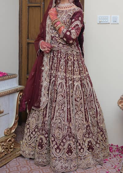 self coutomized expensive bridal lehnga