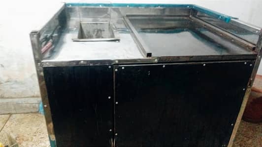 fryer and burger shawarma hot plates