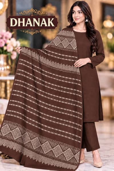 Dhank three piece shawl 03126945780