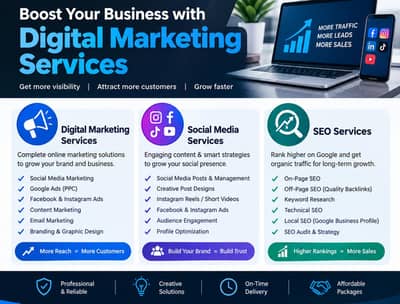 Digital Marketing, Social Media Management & SEO Services