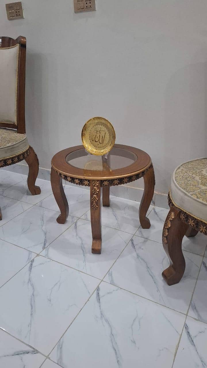 2 chairs with table 2