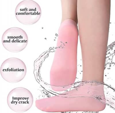 Silicone Moisturizing Gel Socks for Cracked Heels