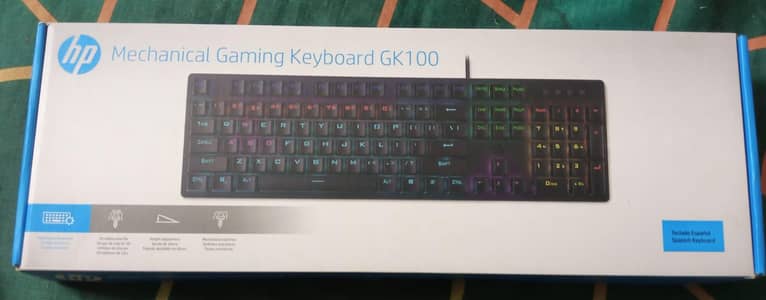 HP Mechanical Gaming Keyboard GK100 - Spanish Version (Imported)
