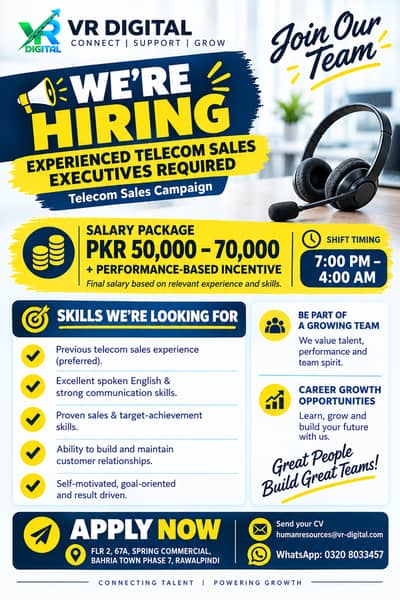 Positions vacant for Sales Executive