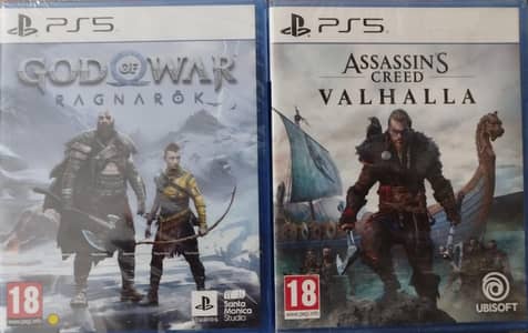 God of war Ragnarok and Assassin's Creed Valhalla