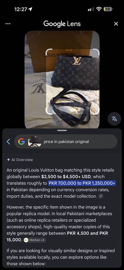 Lv hand Bag orginal i buy from paris best offer will take this pice