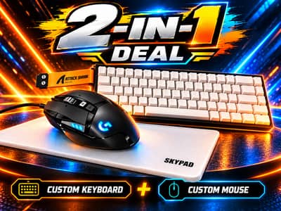 CUSTOM Attack Shark X68 Max + Logitech G502 Hero + FREE Glass Mousepad