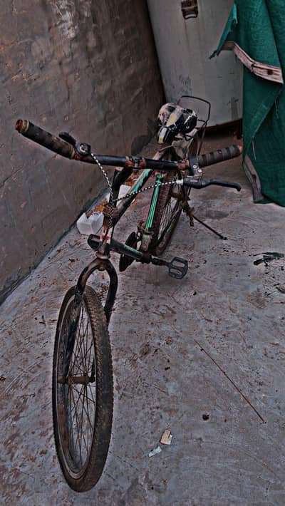 Black & Green Bicycle for Sale