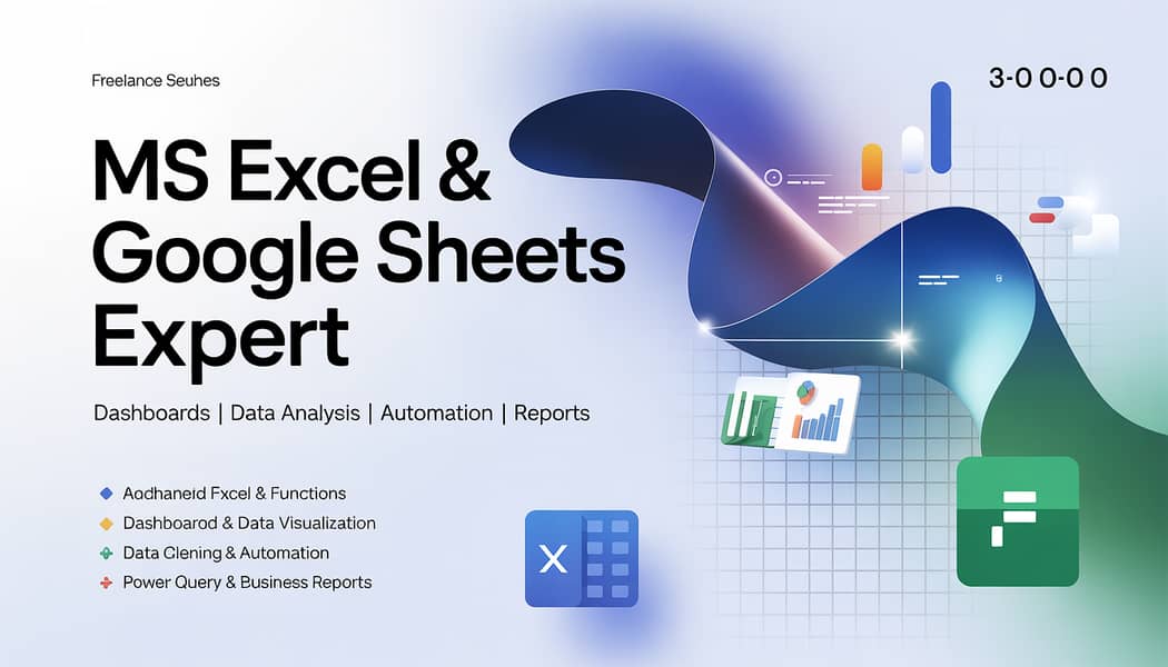 MS Excel Expert, Data Analysis, Dashboards & Google Sheets 0