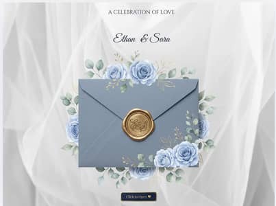 Canva editable wedding website