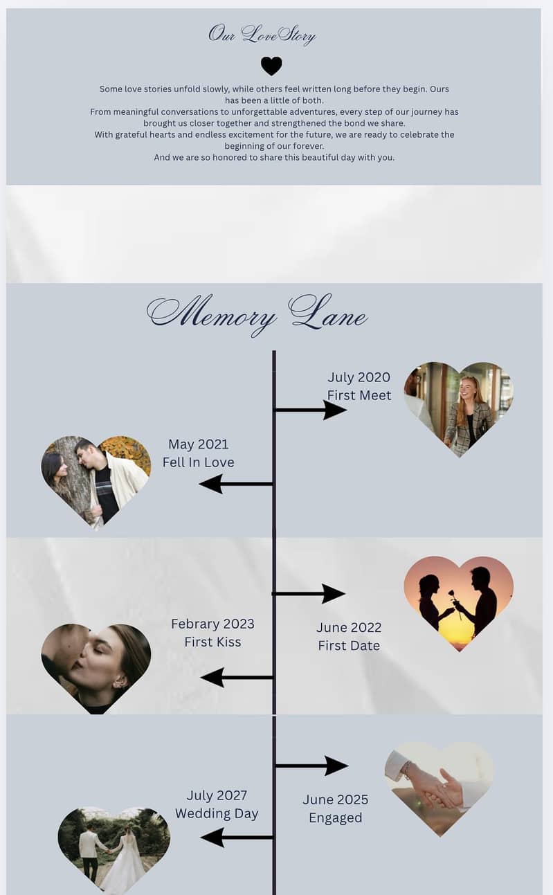 Canva editable wedding website 2
