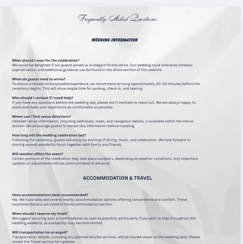 Canva editable wedding website 4
