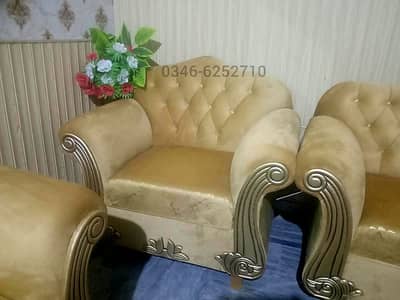 Sofa Set 6 Seater Brand New Velvet Fabric King Size