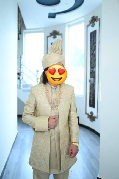 Groom elegant Sherwani