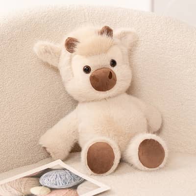 45cm Highland Cow Plush Toy | Soft & Cute Stuffed Animal 