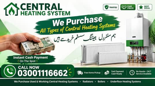 central heating system ( old) (used)
