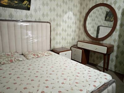 king size bed set/ bed set / wooden bed/ bed with dressing