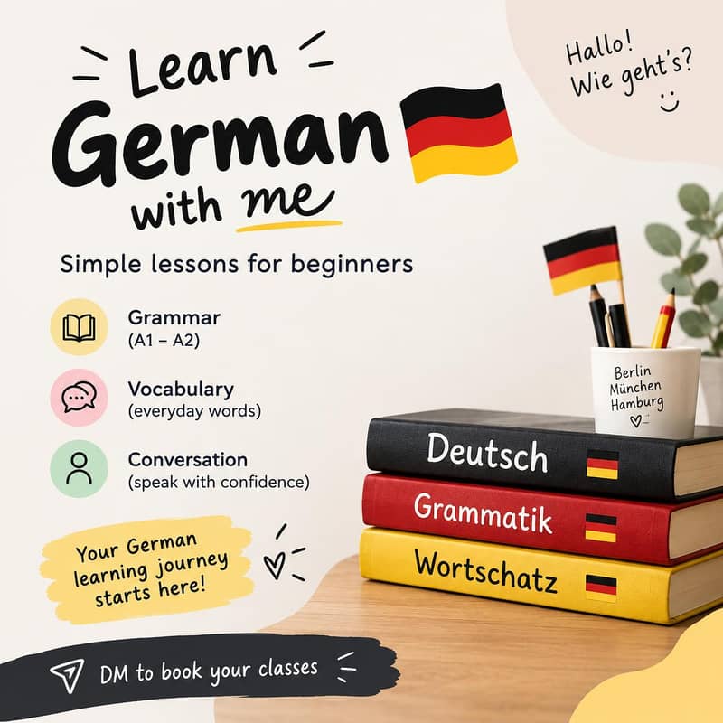 German tutor for beginners 0
