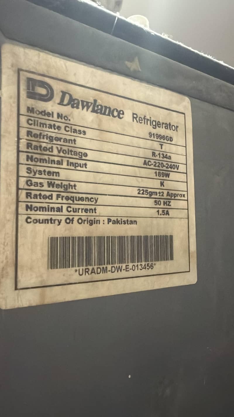 Dawlance Refrigerator 1
