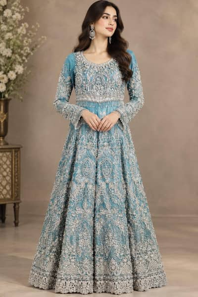 blue color maxi